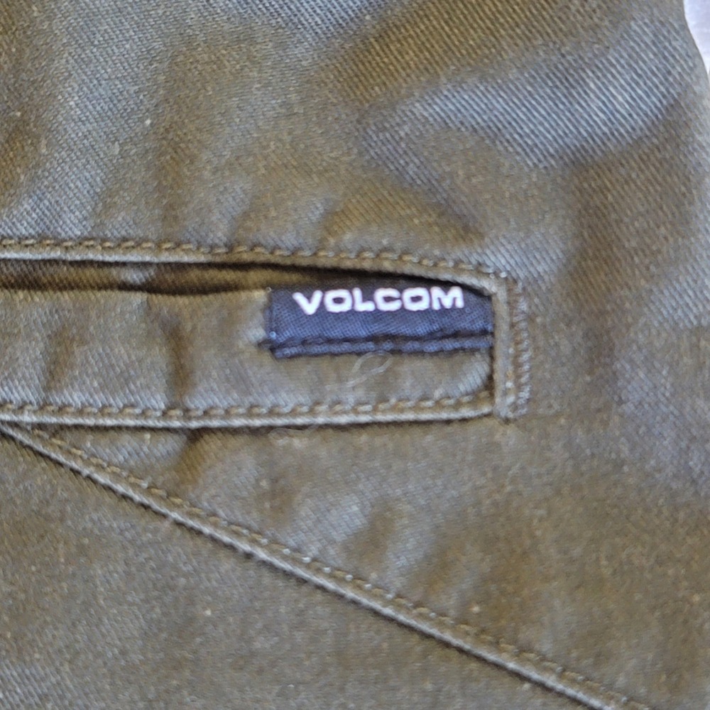 Volcom Frickin Modern Fit Shorts Mens 29 Olive Green Chino‎ Walkshorts Repreve - Picture 10 of 12